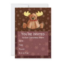 Baby Rein-Dear Invitation by 13BlackCatsDesigns Baby Rein-Dear Invitation