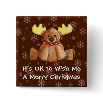 Baby Rein-Dear It's Ok Button by 13BlackCatsDesigns Baby Rein-Dear It's Ok Button