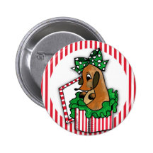 Baby Reindeer (or puppy) Holiday Gift Buttons