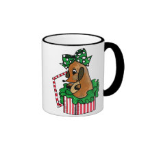 Baby Reindeer (or puppy) Holiday Gift Coffee Mugs