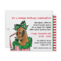Baby Reindeer (or puppy) Holiday Gift Invitation