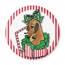 Baby Reindeer (or puppy) Holiday Gift magnets