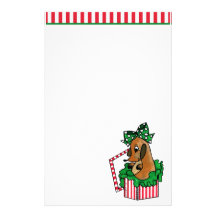 Baby Reindeer (or puppy) Holiday Gift Personalized Stationery