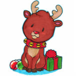 Baby Reindeer Ornament Photo Cut Out