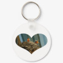 Baby Robins Heart Keychain by thehatch Baby Robins Heart Keychain