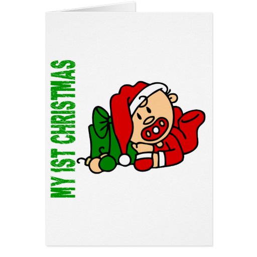 Baby’s 1st Christmas BOY Card