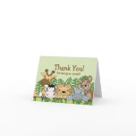 Baby Safari Animals Thank You Note Card
