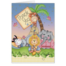 Baby Safari Greeting Cards