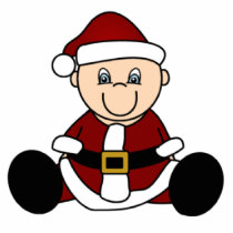Baby Santa Ornament photo sculptures