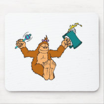 Baby sasquatch mousepad mousepads