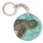 baby sea turtle sealife painting keychains