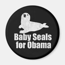 Baby Seals for Obama Fridge Magnet