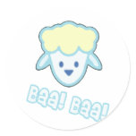 Baby Sheep Cartoon Sticker