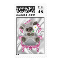 Baby Sheep with Flower  Postage