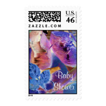 Baby Shoe Art Postage