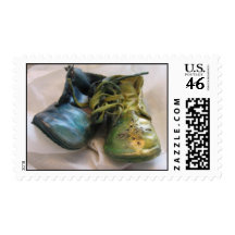 Baby Shoes Postage Stamps