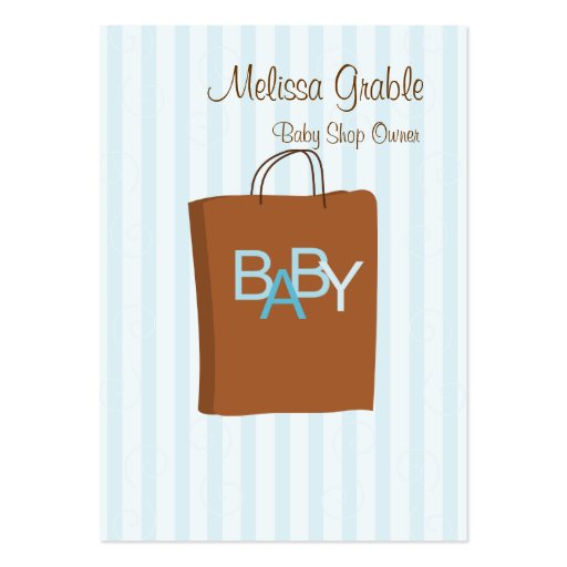 Baby Shop Business Card Template (back side)