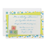 Baby Shower ABC Blocks Invitations