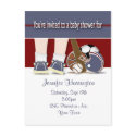 Baby Shower All Sports Invitation Template postcards
