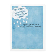 Baby Shower Announcement Blue Shower postcards