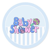 Baby Shower Announcement Envelope Stickers by CoutureLabels Baby Shower Announcement Envelope Stickers
