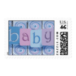 Baby shower / announcement postage stamp