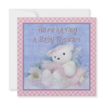 Baby Shower - Ballerina Teddy Bear invitations