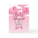 Baby Shower Balloons Girls Invitation cards by bwmedia Baby Shower Balloons Girls Invitation cards