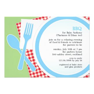 Barbecue Baby Shower Invitations For Boys Barbecue Baby Shower Invitations For Boys