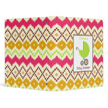 Baby Shower Binder Green Carriage Tribal Inspired