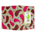 Baby Shower Binder Green Stroller & Paisley