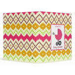 Baby Shower Binder Pink Carriage & Tribal Inspired
