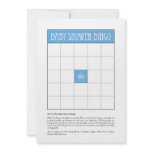 Baby Shower Bingo - Blue Personalized Invitation