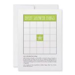Baby Shower Bingo - Green Custom Announcements