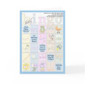 Baby Shower Bingo Invitation cards