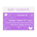 Baby Shower Blooms & Birds postcards by partypassion Baby Shower Blooms & Birds postcards
