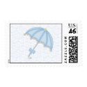 baby shower blue1 postage