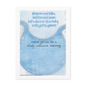 Baby Shower - Blue Bib postcards