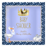 Baby Shower Boy Baby Crown Prince Blue Announcements