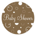 Baby Shower Bubbles Envelope Sticker Seal