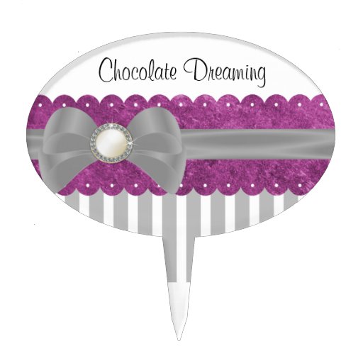 Baby Shower Cake Toppers Ribbon, Bow & Brooch