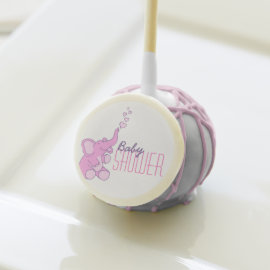 Baby shower candy cute elephant and hearts cake pops