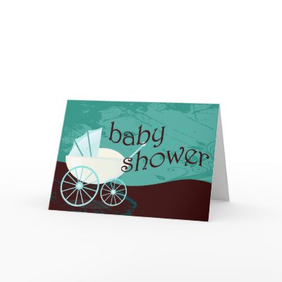 Baby Shower : carriage : Greeting Card by occasionINVASION