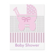 Baby Shower Carriage postcard