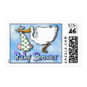 Baby Shower Christmas (White) postage by stampstore Baby Shower Christmas (White) postage
