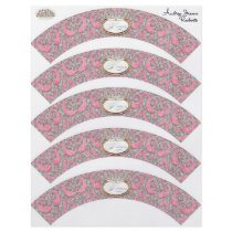 Baby Shower Cupcake Decor - Royal Princess Crown Personalized Flyer