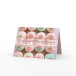 Baby Shower - Cupcakes with Pastel Designs cards