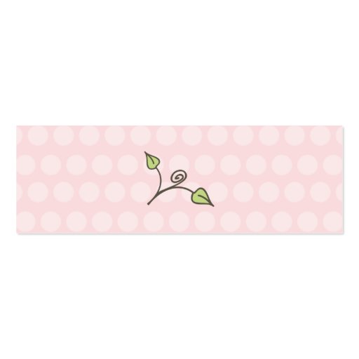 Baby shower custom owl tag business card template (back side)