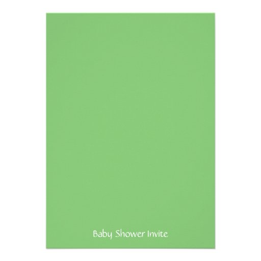 Baby Shower: Cute Dragonfly & Snail in a garden Personalized Announcements
