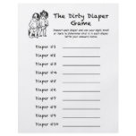 Baby Shower Dirty Diaper Game Custom Flyer